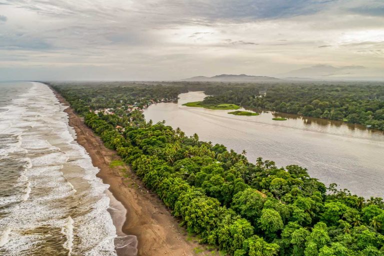 Birds-eye-view-of-Tortuguero-Beach